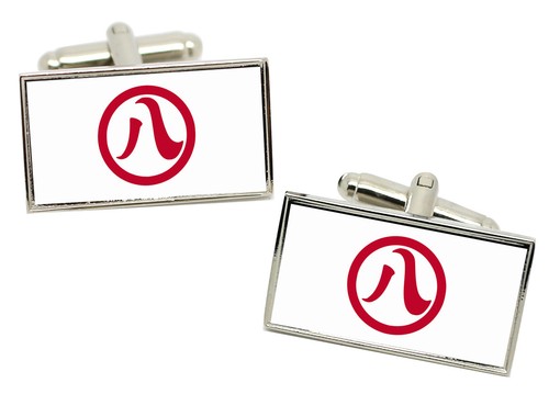 Nagoya (Japan) Flag Cufflinks in Chrome Gift box