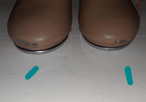 Capezio Tele Tone Tap Shoe sz 10.5 M youth Dance flaw - Picture 6 of 6