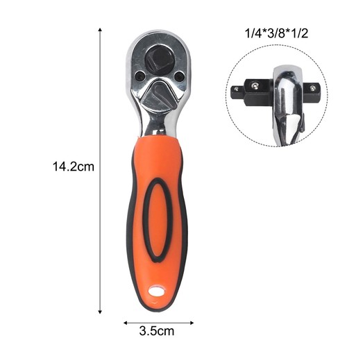 Efficient 72 Tooth Ratchet Wrench 3/8 12inch Tool with Quick Stripping Function - Picture 31 of 33