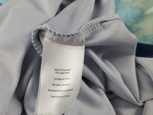 Yatta Shirt Herren Large Blau Bäume Natur Polo Golf Performance Stretch Outdoor - Bild 7 von 7