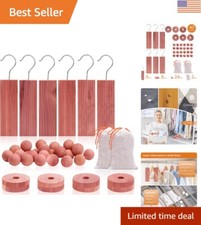 Cedar Blocks for Clothes Storage - Fresh Scented Sachets  Aromatic Cedar Balls
