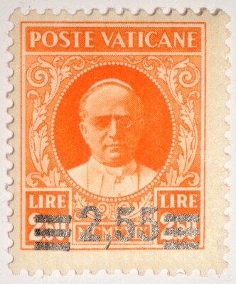 Scott#38 Vatican City 2.55 on 2.50 Unused/LH K14057 | eBay