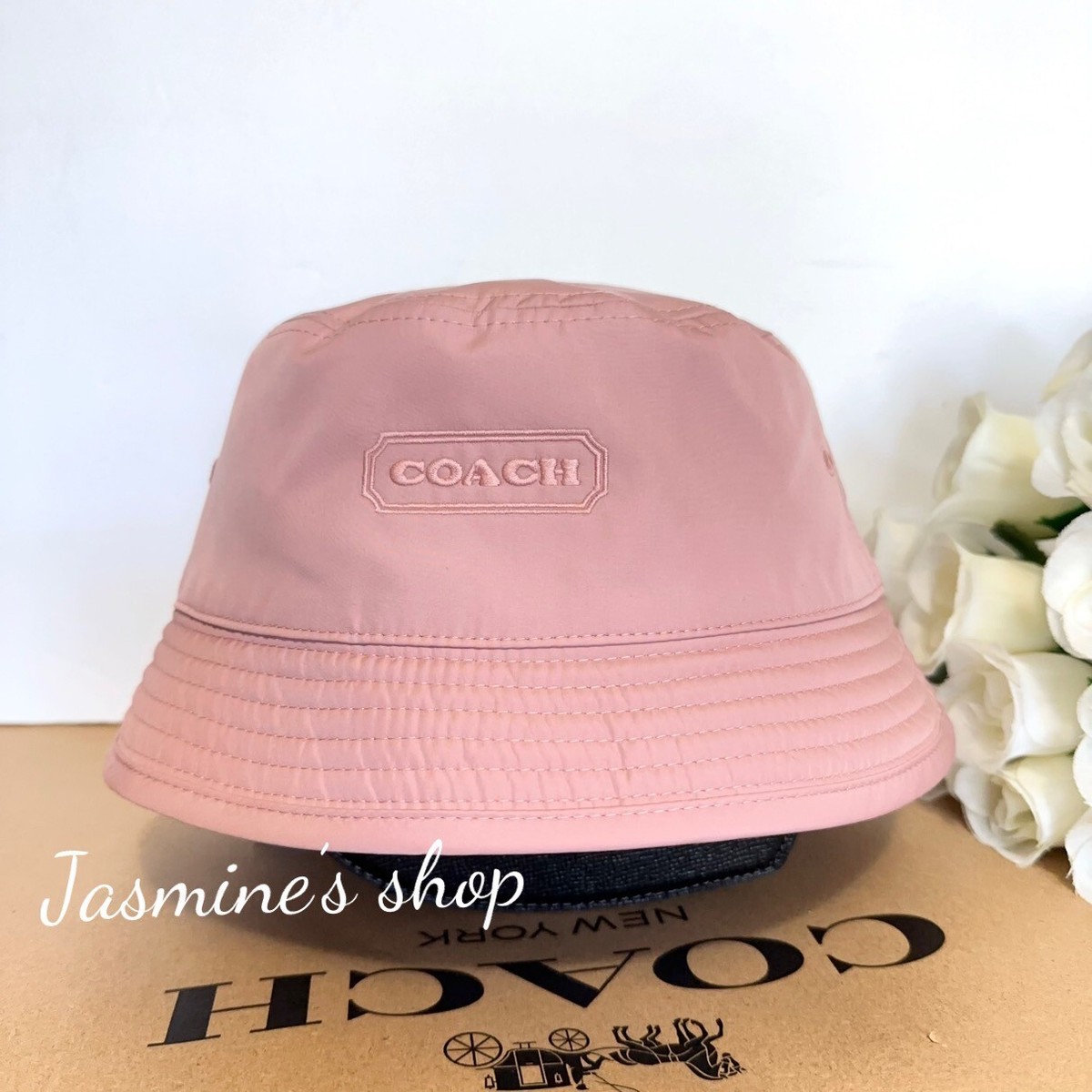 NWT coach Reversible Signature Nylon Bucket Hat c9715 | eBay