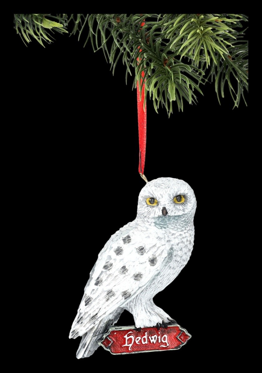 Christmas Tree Ornament Harry Potter - Hedwig Shield - Fantasy Decoration Owl