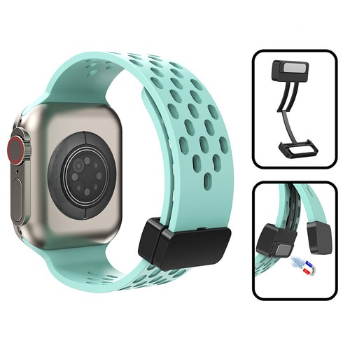 Magnetic Buckle Band Strap For Apple Watch Ultra2 9 8 7 6 5 41/45/49mm - Picture 3 of 29