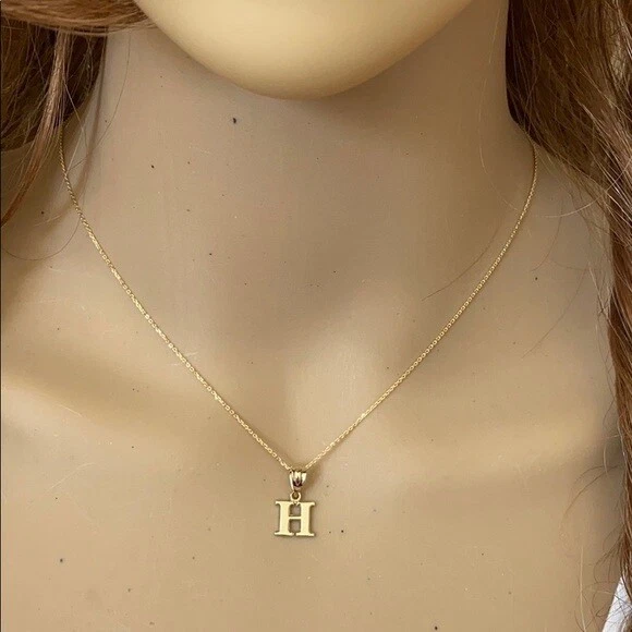 Sterling Silver Celtic Initial Letter H Necklace | FashionJunkie4Life