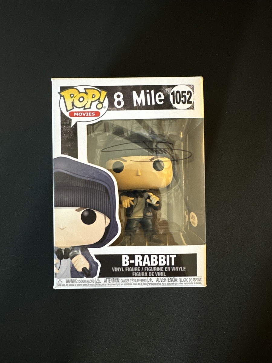 B - RABBIT SIGNED 8 MILE FUNKO POP MOVIES 1052 EMINEM B - RABBIT SIGNED 8 MILE FUNKO POP MOVIES 1052 EMINEM