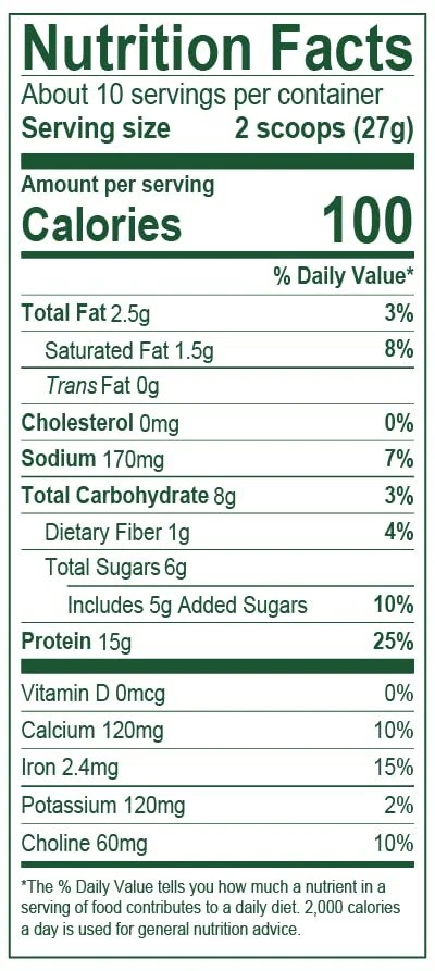 Vega Protein Made Simple Dark Chocolate Vegan Protein Powder 15g 10 Servings - Image 2 of 4