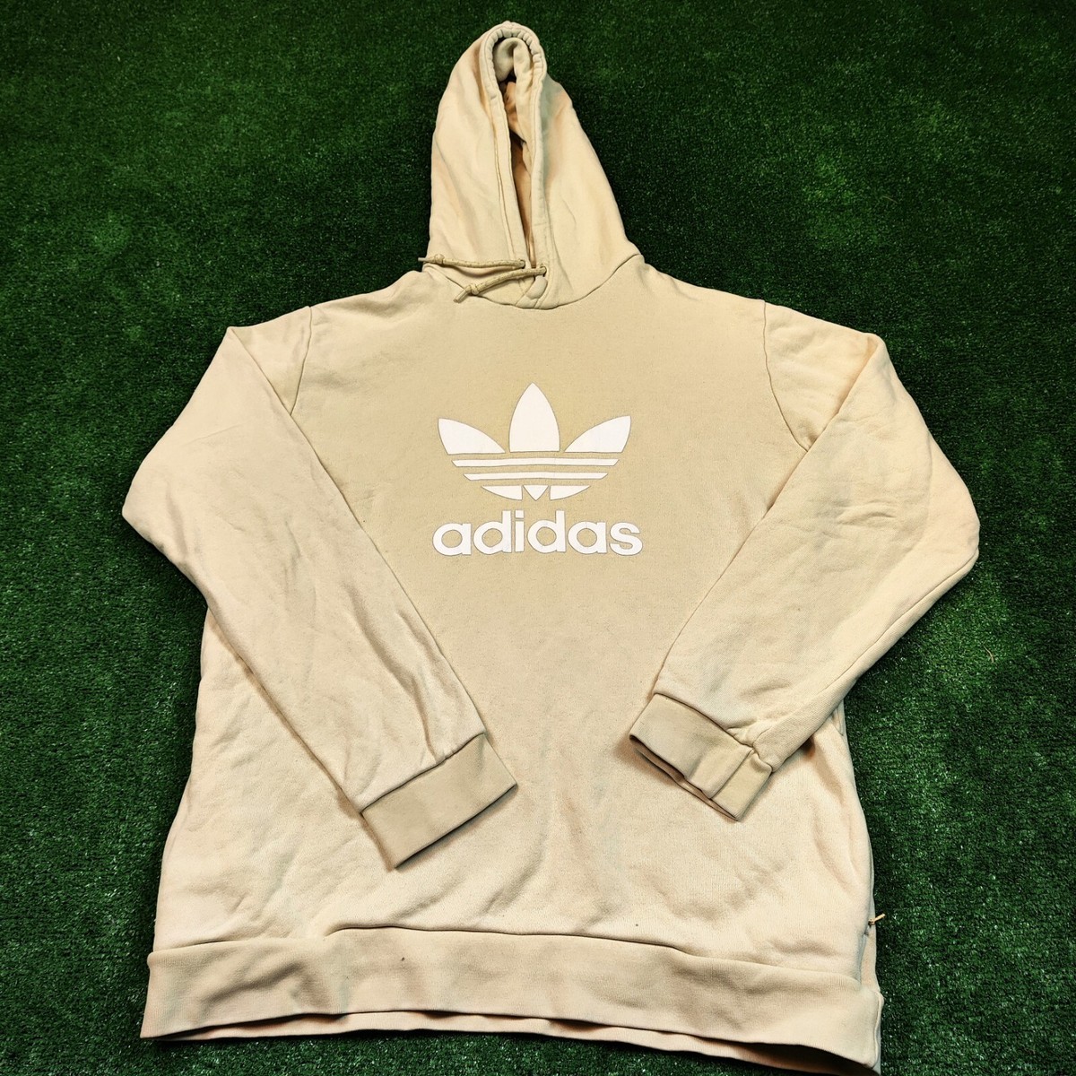 Tan Adidas Trefoil Pullover Adidas Sweater Mens Medium Brown Tan