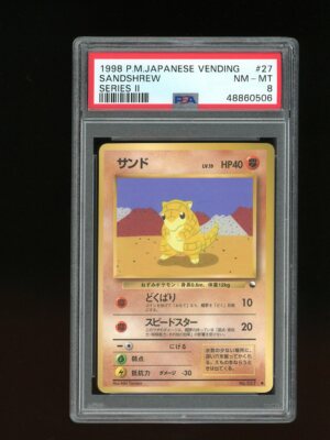 Pokemon PSA 8 NM-MINT Sandshrew 1998 Vending Series 2