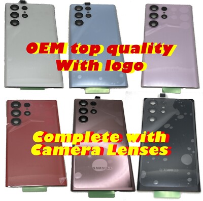 Samsung Galaxy S22 S23 Ultra Rear Battery Door Back Glass Cover Housing