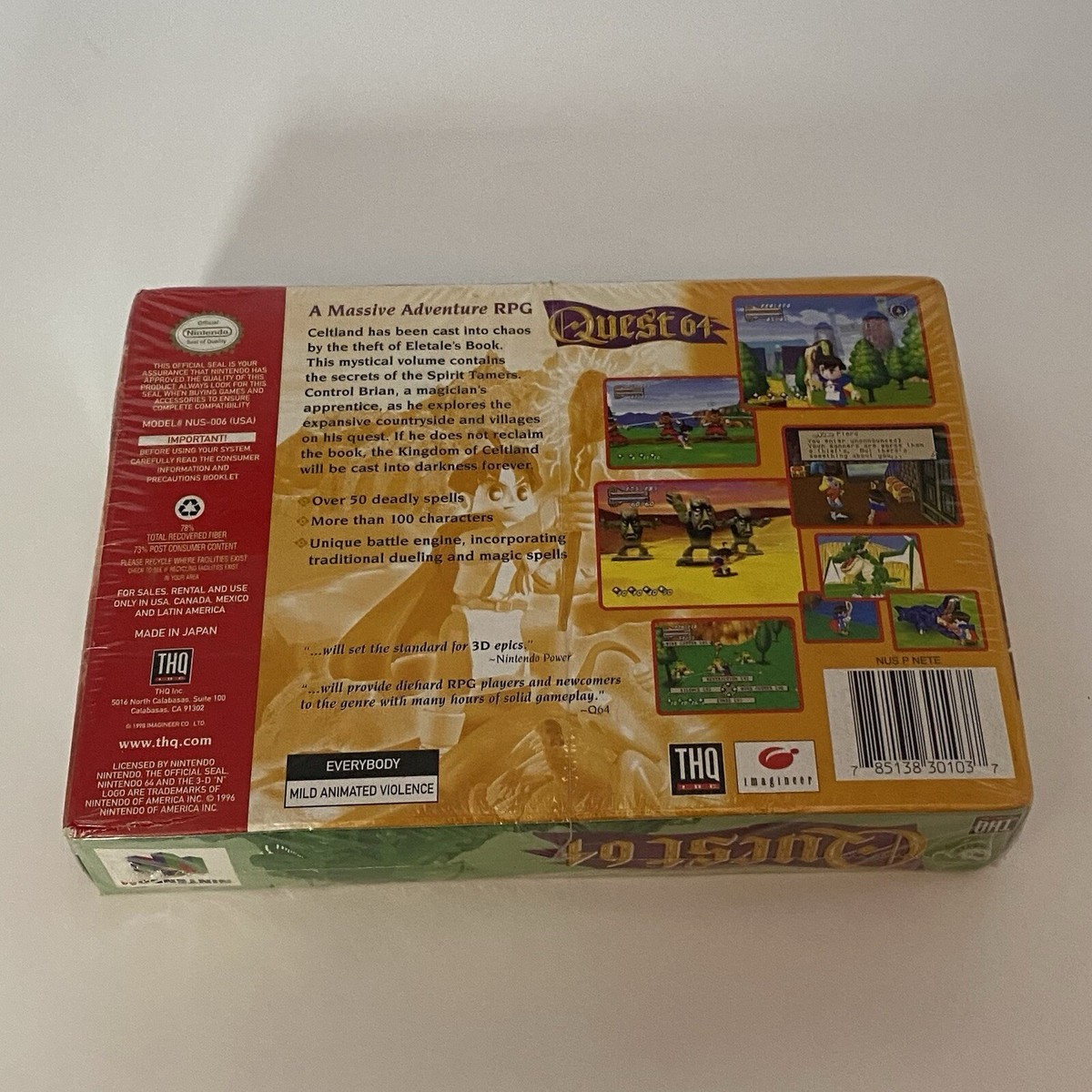  quest 64 【美品】 Buy Quest 64 (Nintendo 64, 1998) online | eBay