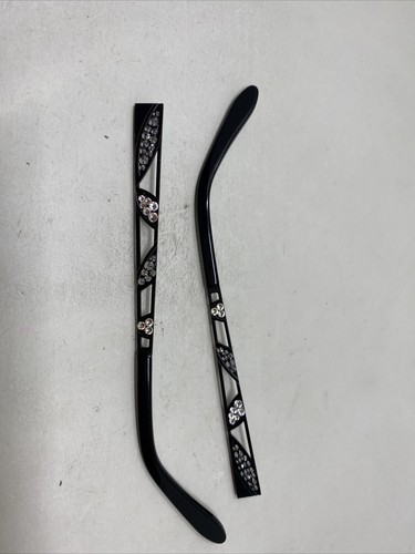 JIMMY CRYSTAL NEW YORK SPLIT 140mm BLACK TEMPLE ARM PARTS :O95