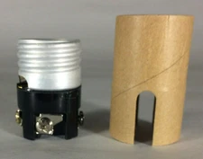 New Keyless 3-Terminal Socket Interior With Insulator, Medium Base E26 #SO220i