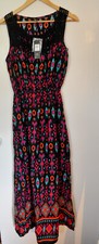 Fabulous M&Co Ethnic Dress. Long Length. Sz 16. Brand New