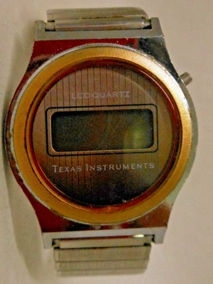 texas instruments lcd quartz watch