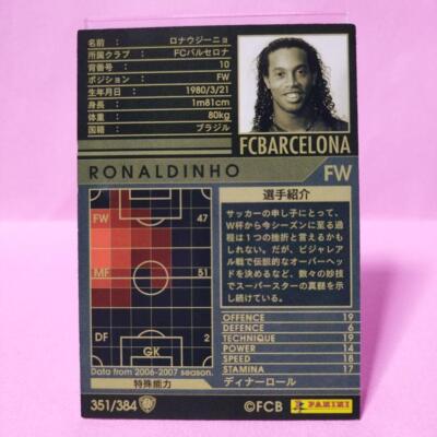 Ronaldinho WCCF FOOTISTA Barcelona Trading cards 06-07 black