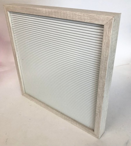 Wooden Hanging Letter Board 14 x 14 Inches,NO LETTERS INC White Message Board - Picture 3 of 9