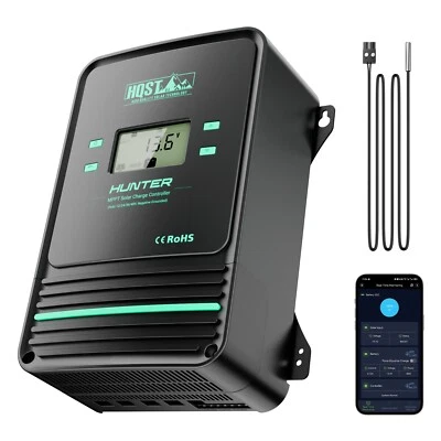 HQST 100A MPPT Solar Charge Controller with Smart APP Control