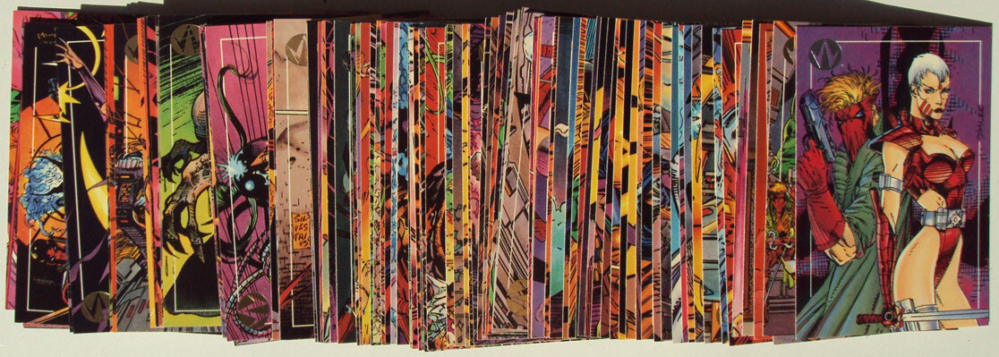 1993 Topps Jim Lee WILDCATS TRADING CARDS Complete Base Set 1-100