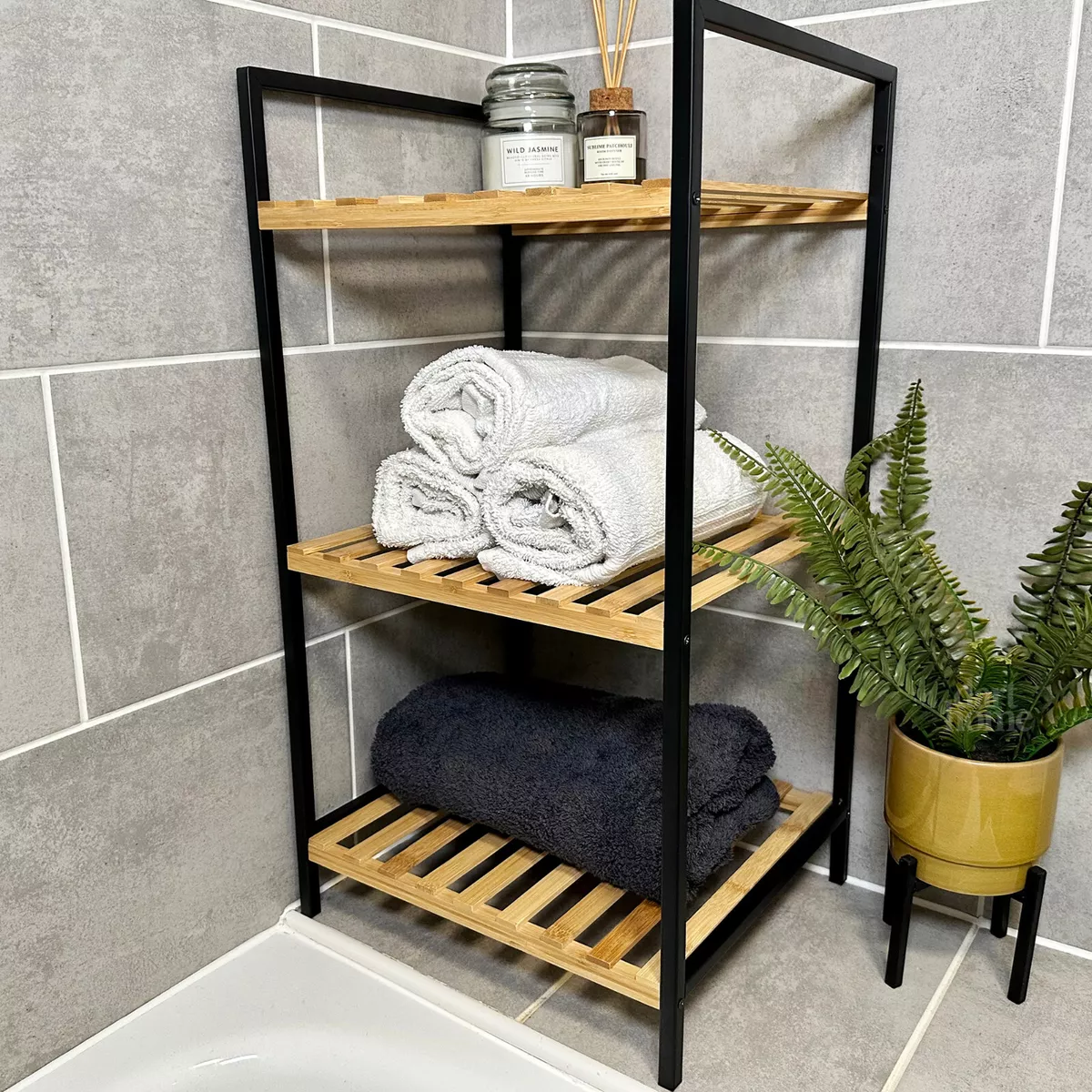 Metal bathroom sale stand