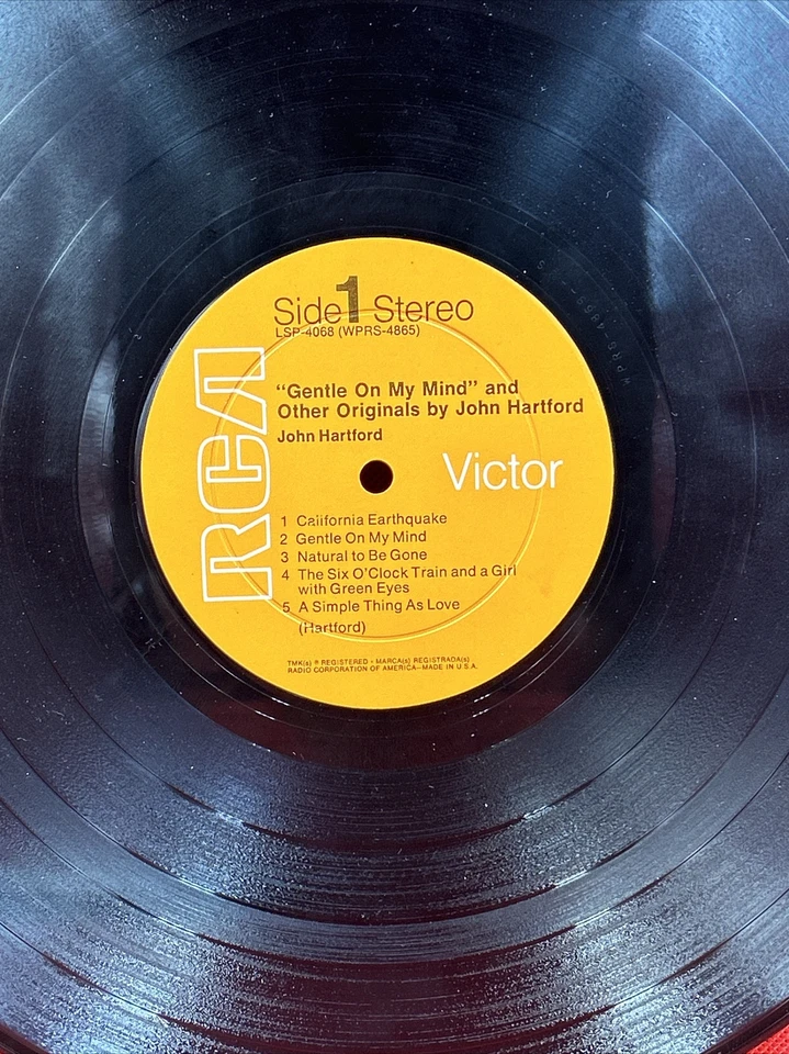 John Hartford – Gentle on My Mind & Other Originals Vinyl LP VG+/VG - Image 3 of 4