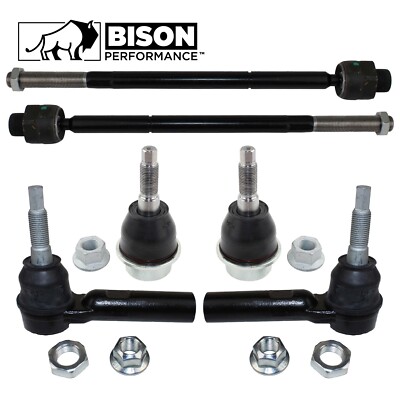 Bison Performance 6pc Front Tie Rod End Lower Ball Joint Kit For Ram 1500 RWD
