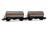 Arnold HN6479, 2Tlg. Set Gaskesselwagen Sati/Ucb, Sncf, Neu & Ovp, N