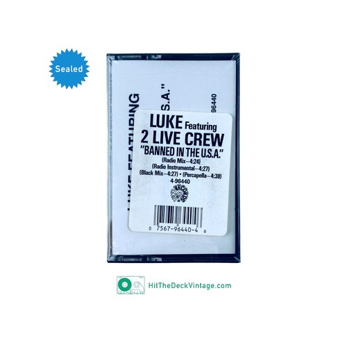 Luke Feat. 2 Live Crew - Banned In The USA Maxi Single Cassette Tape 1990 SEALED