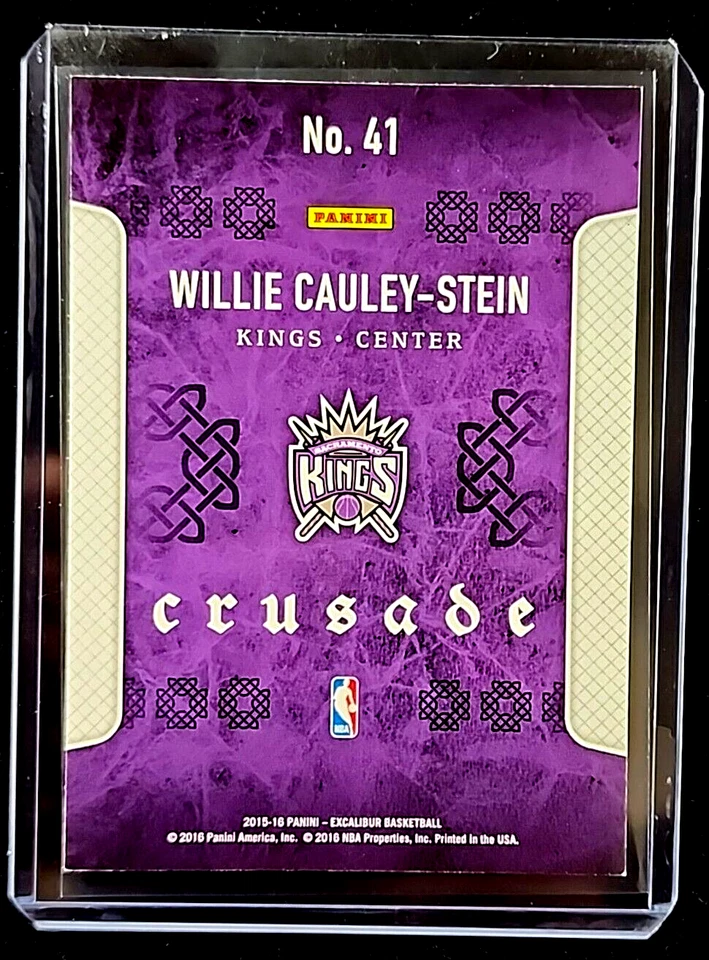 2015 2015-16 Panini Excalibur Crusade Camo #41 Willie Cauley-Stein RC Rookie - Image 2 of 2