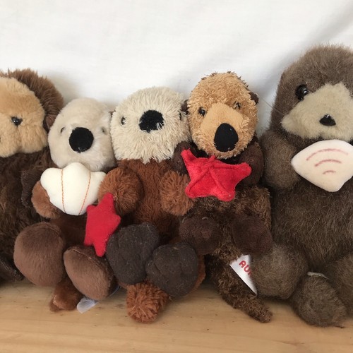 Lot of 5 Fiesta Sea Otter with Shell Ty Starfish Stuffed Animal Plush 6" - Picture 10 of 16