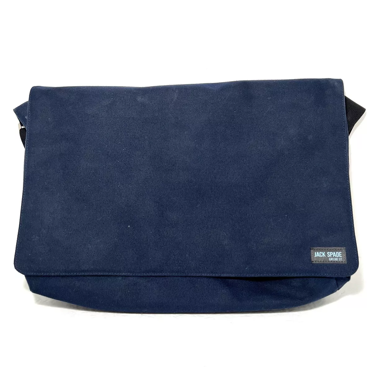 Jack Spade Greene St Canvas Messenger Bag Blue