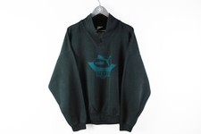 VINTAGE PUMA SWEATSHIRT SIZE L black big logo 90s retro style sport jumper