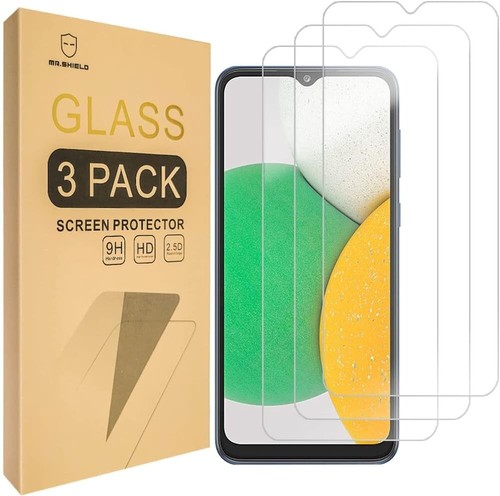 Tempered Glass Screen Protector for Samsung Galaxy A03 - 3 Pack - Mr.Shield - Picture 4 of 9