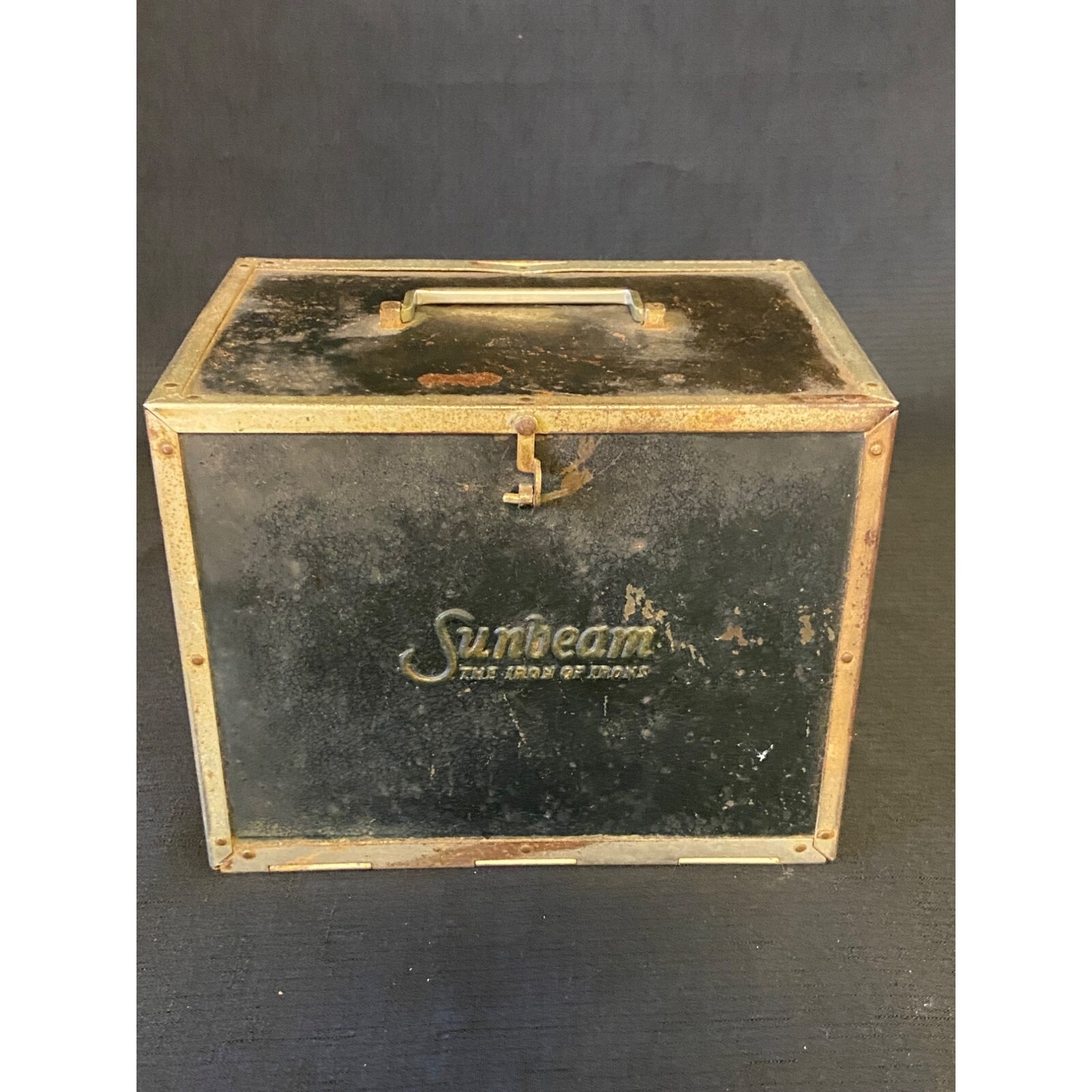 With Metal Storage Box Black Gold The Iron Of Iron