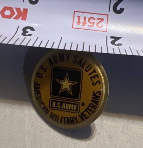US Army Salutes American Military Veterans Pin - Picture 5 of 5