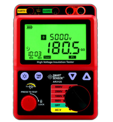 AR3125 5000V High Voltage Digital Insulation Resistance Tester Resistor