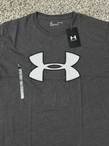 New UNDER ARMOUR Big Logo Men's Gray T-shirt Tee Loose Size XL (M2) - Picture 4 of 4