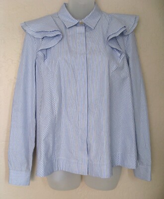 PAUL & JOE SISTER Women Striped Button Down Shirt.  Size 0 $365