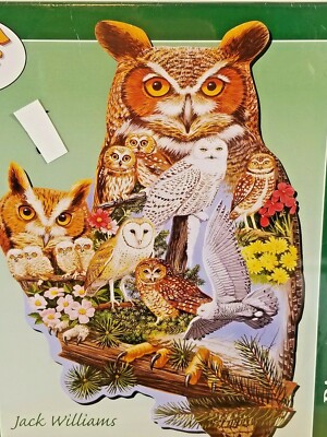 Bits and Pieces 750 Piece Puzzle The Watchers, Owl - by Artist