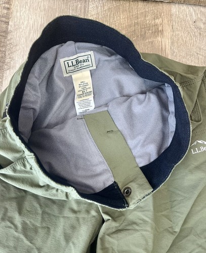LL Bean Snow Pants Youth Size 6X/7 Boys Girls Green Fleece Lined Light - Picture 4 of 7