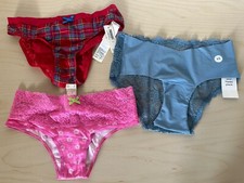 Womens Gilly Hicks x3 Pair Bundle Briefs Knickers Underwear Size XS