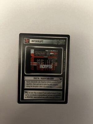 Star Trek CCG Fractal Encryption Code Near-Mint/NM Uncommon   First Contact 1997
