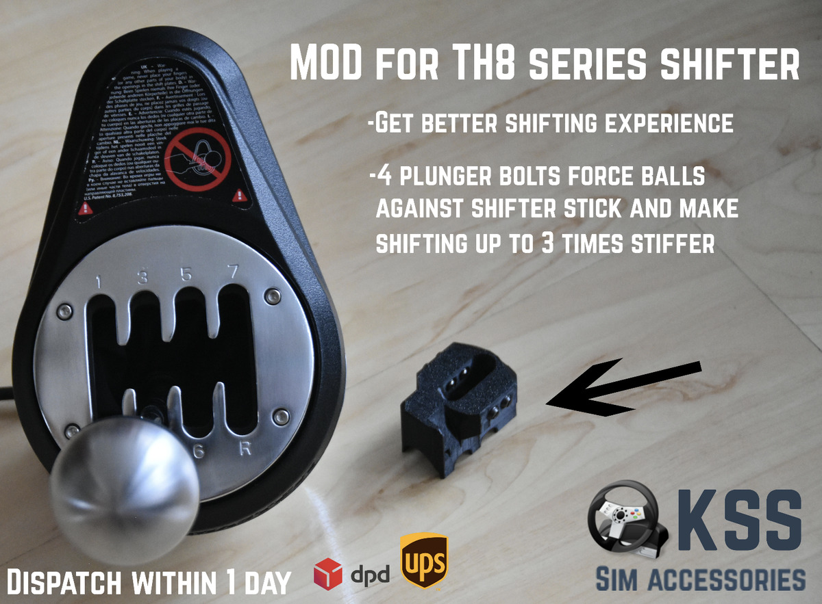 MOD for Thrustmaster TH8 series shifter TH8A & TH8RS -improve shifting feel!