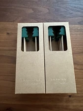 NEW ZARA Home ,2 boxes of tooth picks/Cupcake Decoration,Christmas Tree