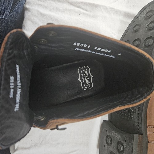 Neu THURSDAY BOOT COMPANY Captain Gr. 15 Terracotta Wildleder Leder Handarbeit - Bild 13 von 19