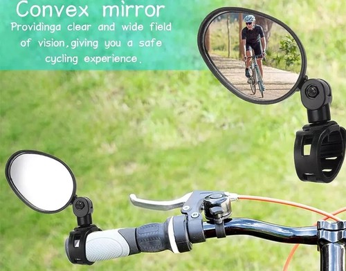 Bike Rear View Mirror Road Bicycle Handlebar Rearview Mirror 1xPCS 360° Flexible - Picture 2 of 12