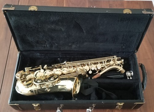Etude EAS-200 Student Series Alto Saxophone Lacquer w Hard Case - Picture 13 of 13