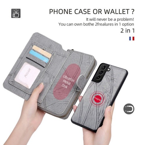 For Samsung S25 S24 S23 S22 S21 S20+ Ultra Detachable Wallet Case Leather Cover - Picture 38 of 49
