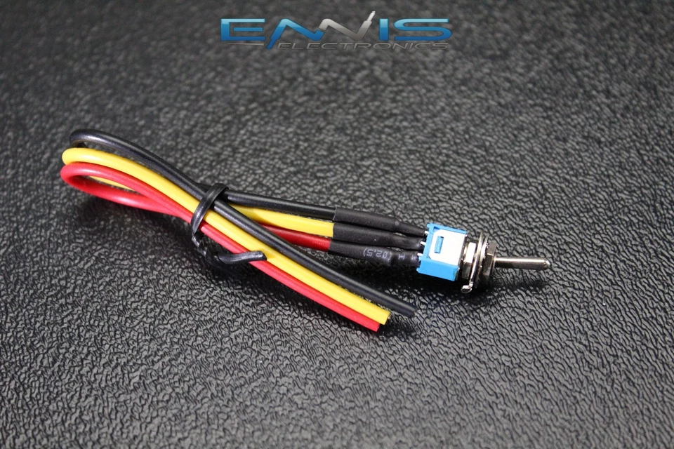 2 PIEZAS ENCENDIDO MINI INTERRUPTOR DE METAL PRECABLEADO 1.5 AMP 250 VACÍO BALANCÍN IBTSSMS Foto 4 de 4